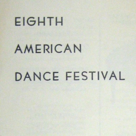 Eighth American Dance Festival Program 1955 José Limon Pauline Koner Pearl Lang - Picture 2 of 6